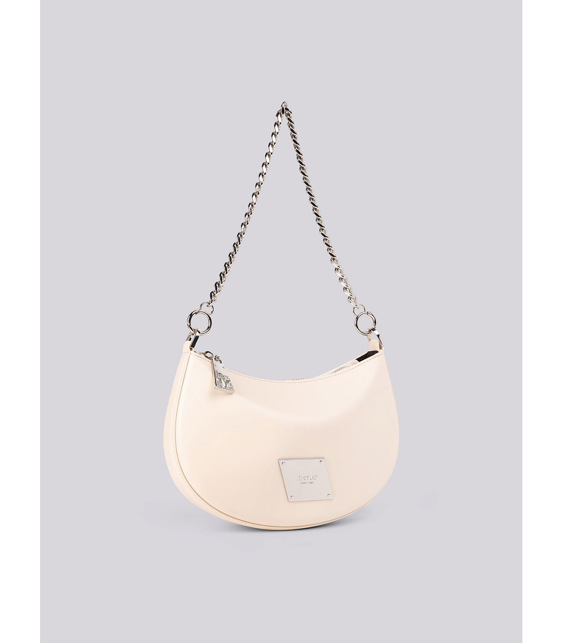 チェーンハンドル付きミニホーボーバッグ 詳細画像 アイボリー 2